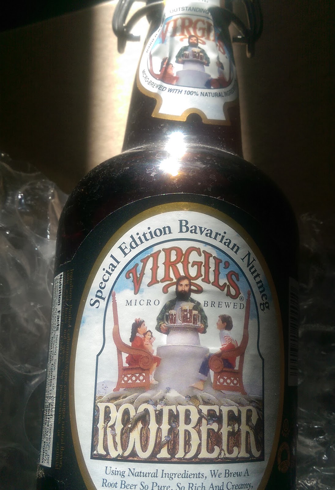 Rob's Root Beer Review Virgil's special edition Bavarian nutmeg review