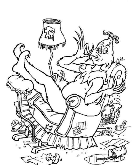 Fun Coloring Pages: The Grinch who stole christmas coloring pages