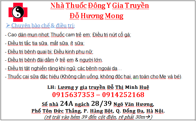 Nhà Thuốc Đông Y Gia Truyền Đỗ Hương Mong 