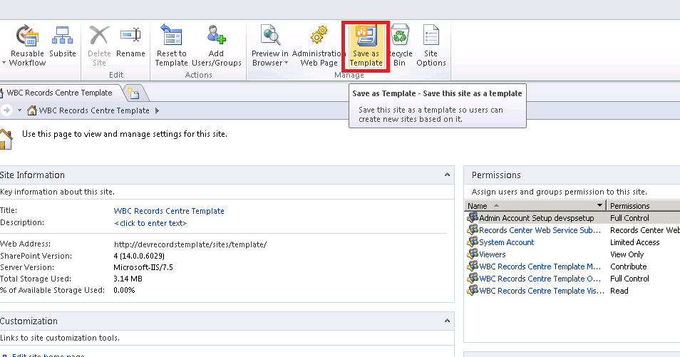 how to create site template in sharepoint 2013