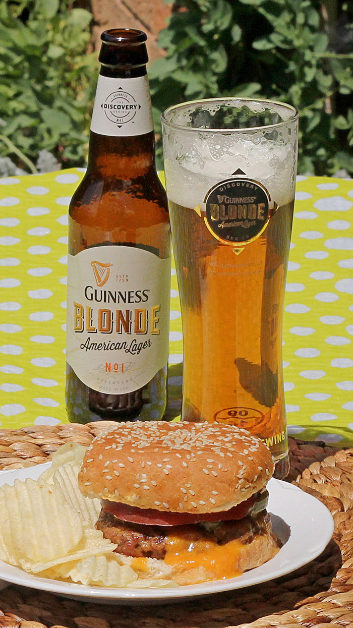Cookistry Beer Cheese and BeerCheese Burgers for the BlondeBBQChallenge