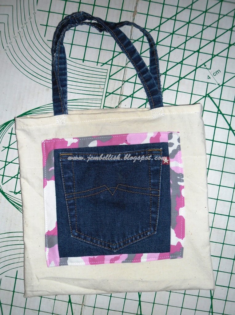 Creating my way to Success Upcycled jeans to gift bag in My Creative Space