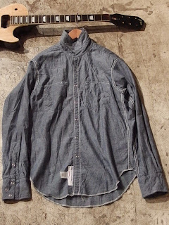 engineered garments western shirt blue chambray indigo denim shirting