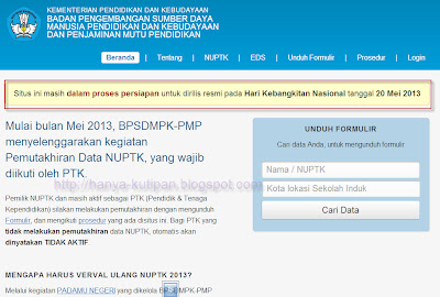 kemdikbud yaitu http padamu kemdikbud go id situs yang masih dalam