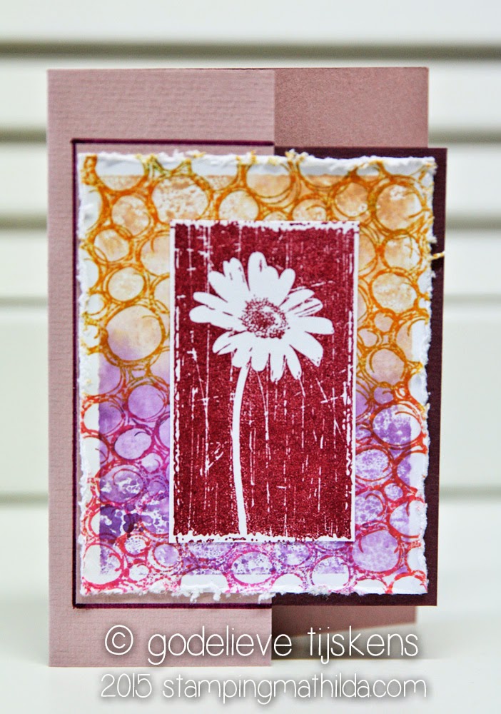 StampingMathilda Etched Flower Card