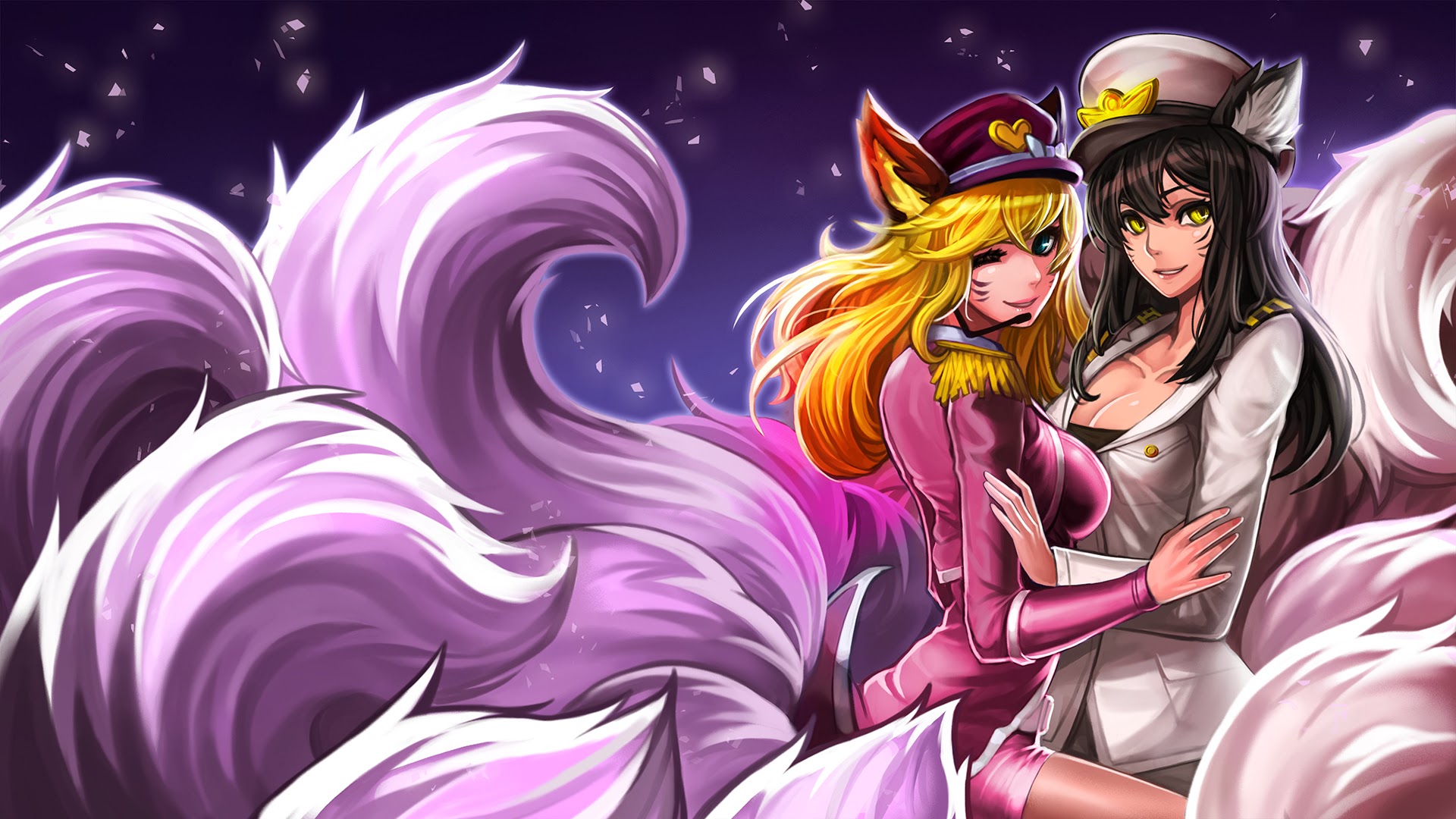 ahri popstar skin lol anime style 7f wallpaper hd ahri christmas