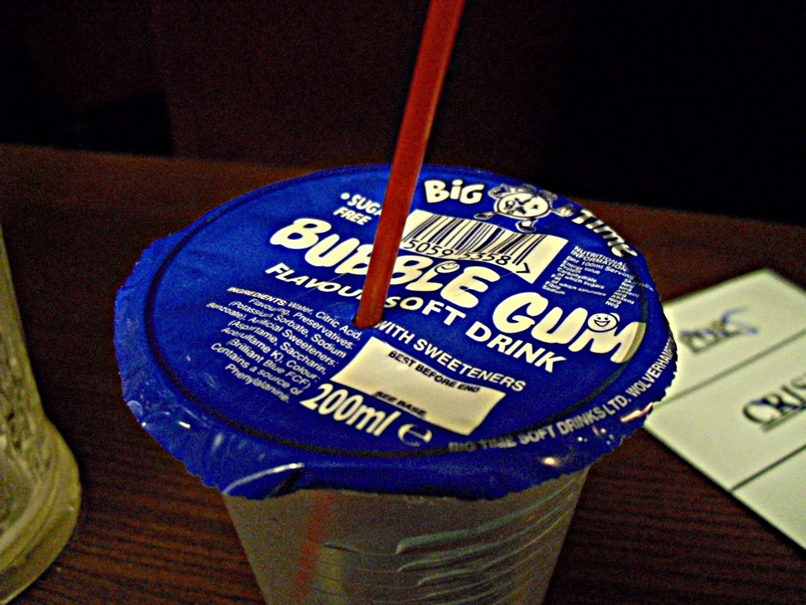 Bubble gum flavoured soft drink? Photo diary of a Young girl