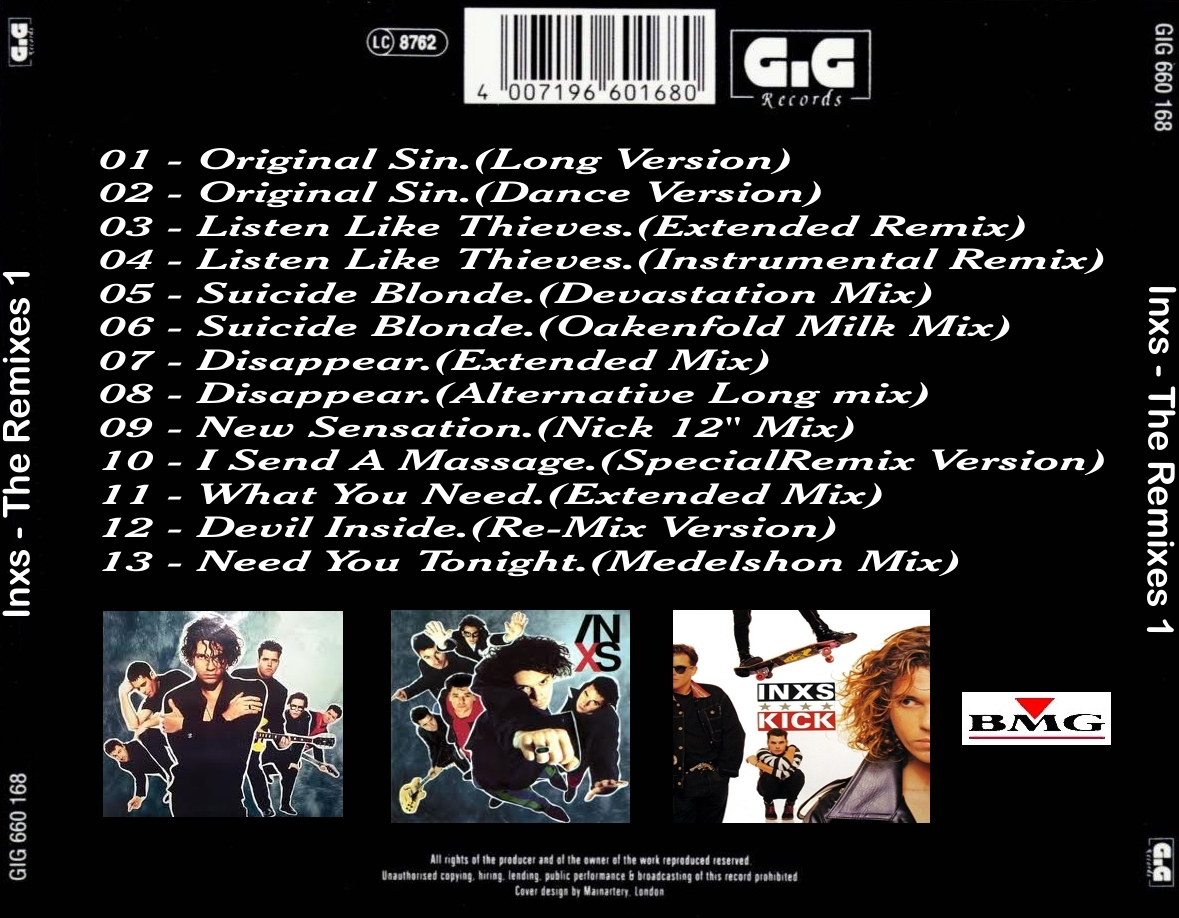radio retromix INXS The Remixes 1 (Album CD)
