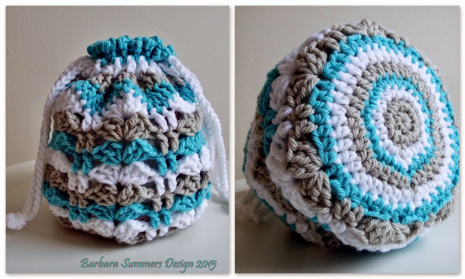 CINDY Crochet Drawstring Bag FREE PATTERN MICROCKNIT CREATIONS