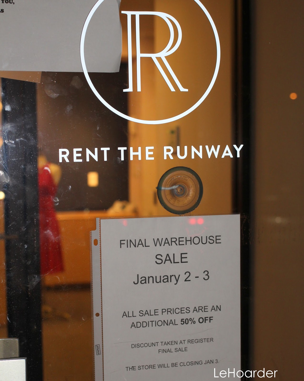 Say It Aint So! Rent the Runway NJ Warehouse Closing Sale ( Le Hoarder