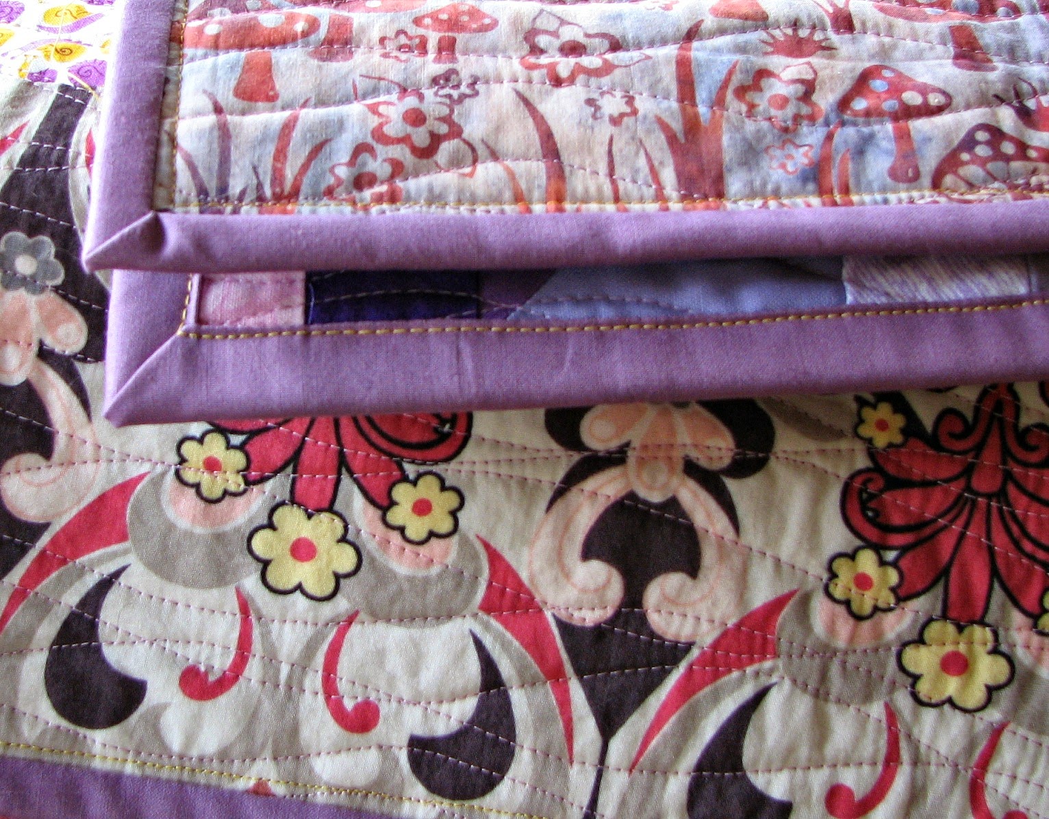 Modern Parti Quilts Purple Pinwheel Quilt