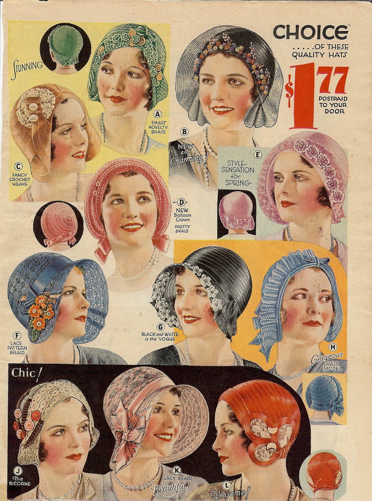 Vintage Flapper Hats