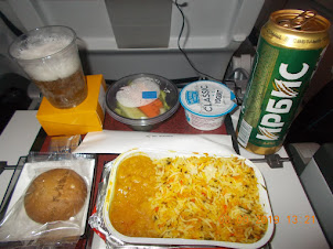Excellent lunch on  "Air Astana KC-908" flight from  Delhi to Almaty.
