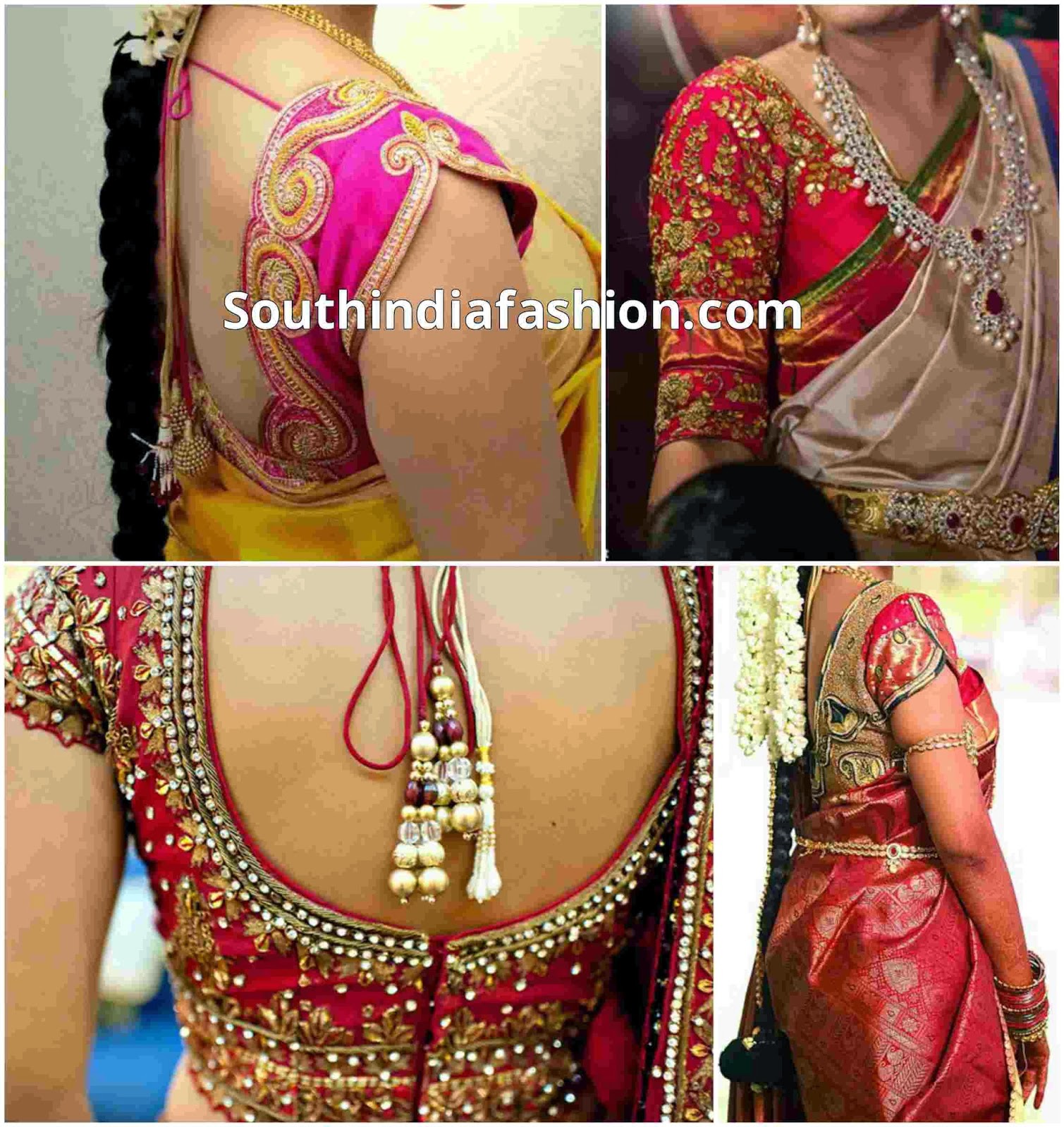 Blouse designs Wedding  blouse South sarees Designs Fashion for Sarees for India silk