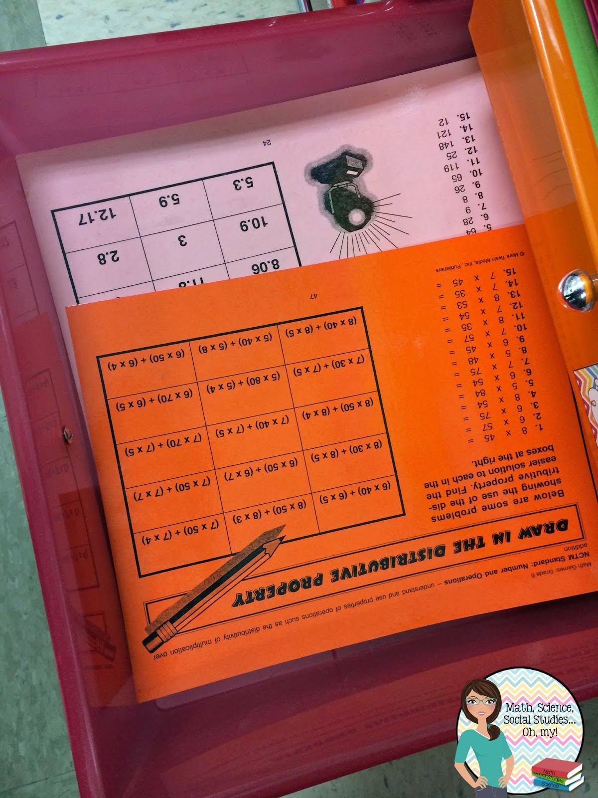 Math, Science, Social Studies......Oh, my! Classroom Organization