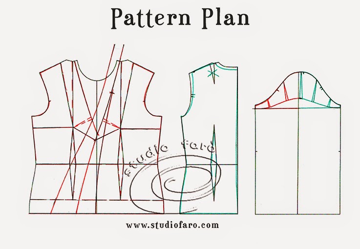 wellsuited Pattern Puzzle Drape Collar Extension