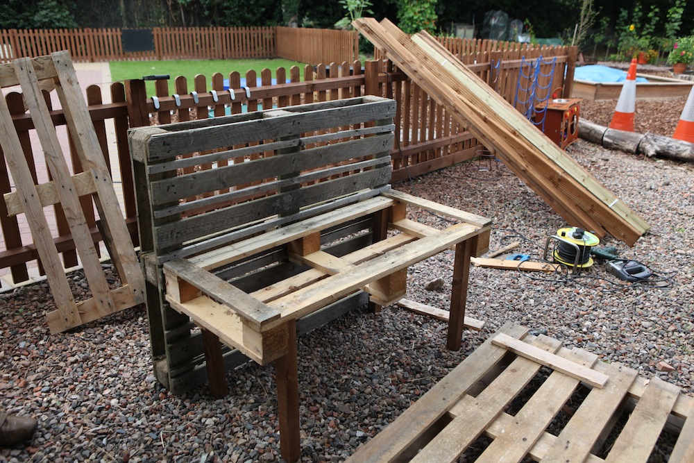 Fazeley Pre School The Making Of The Mud Kitchen