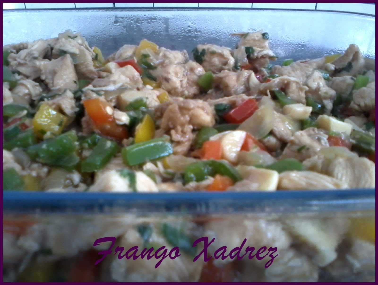 Receita de FRANGO XADREZ ORIENTAL, DELICIOSO!! Frango com legumes 