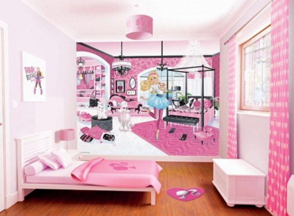 pink bedroom for kids