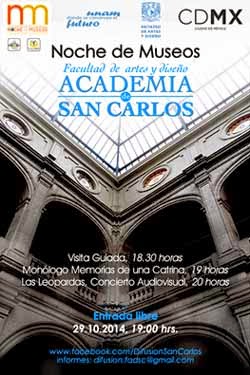 Noche de Museos en la Academia de San Carlos 