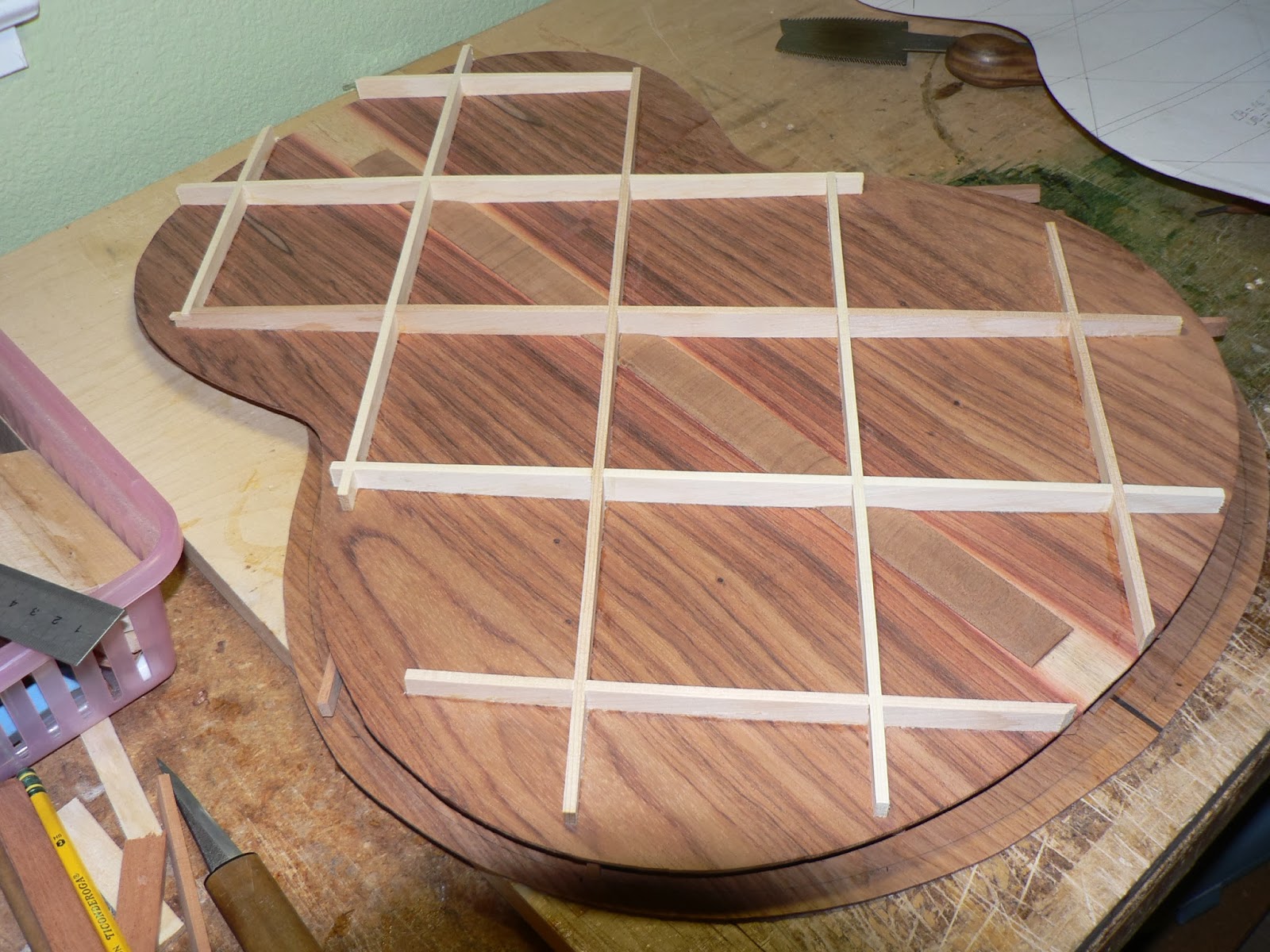 kohei fujii guitars Lattice Back Bracing