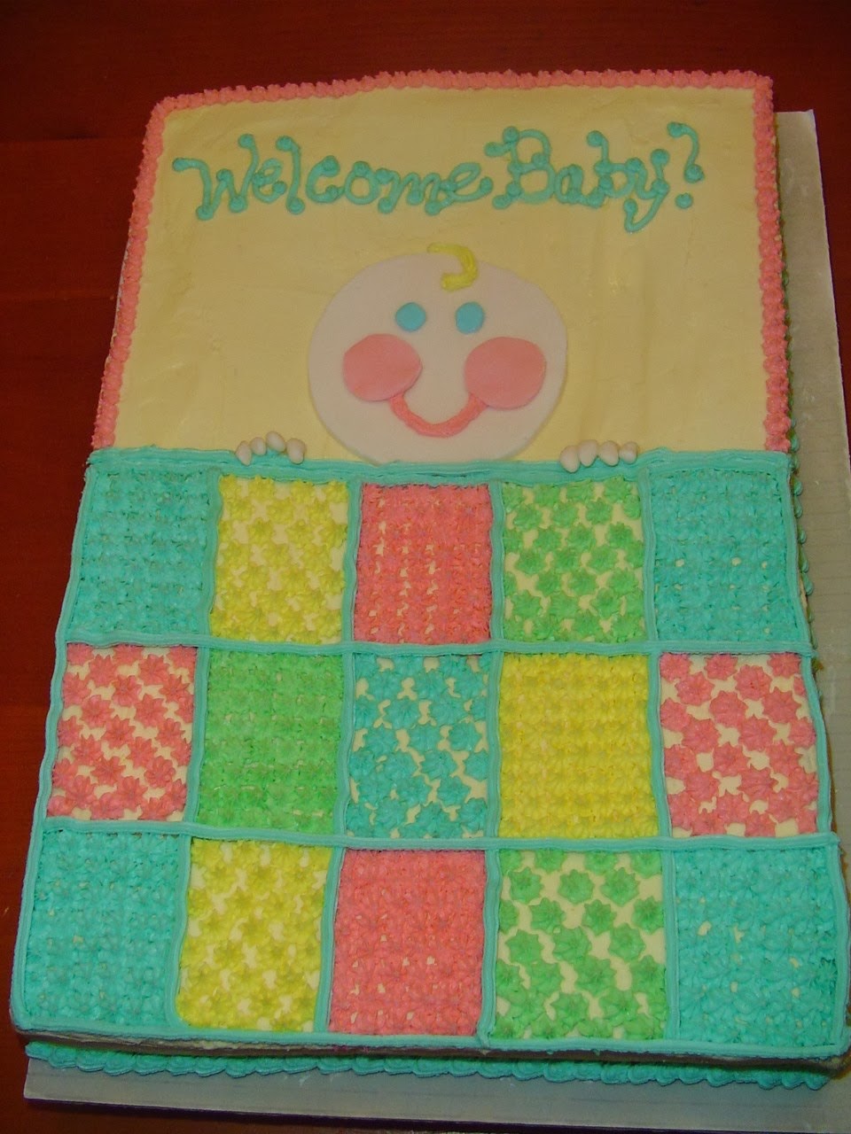 Baby Blanket Cake