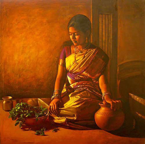 South Indian Beauties! Paintings+7