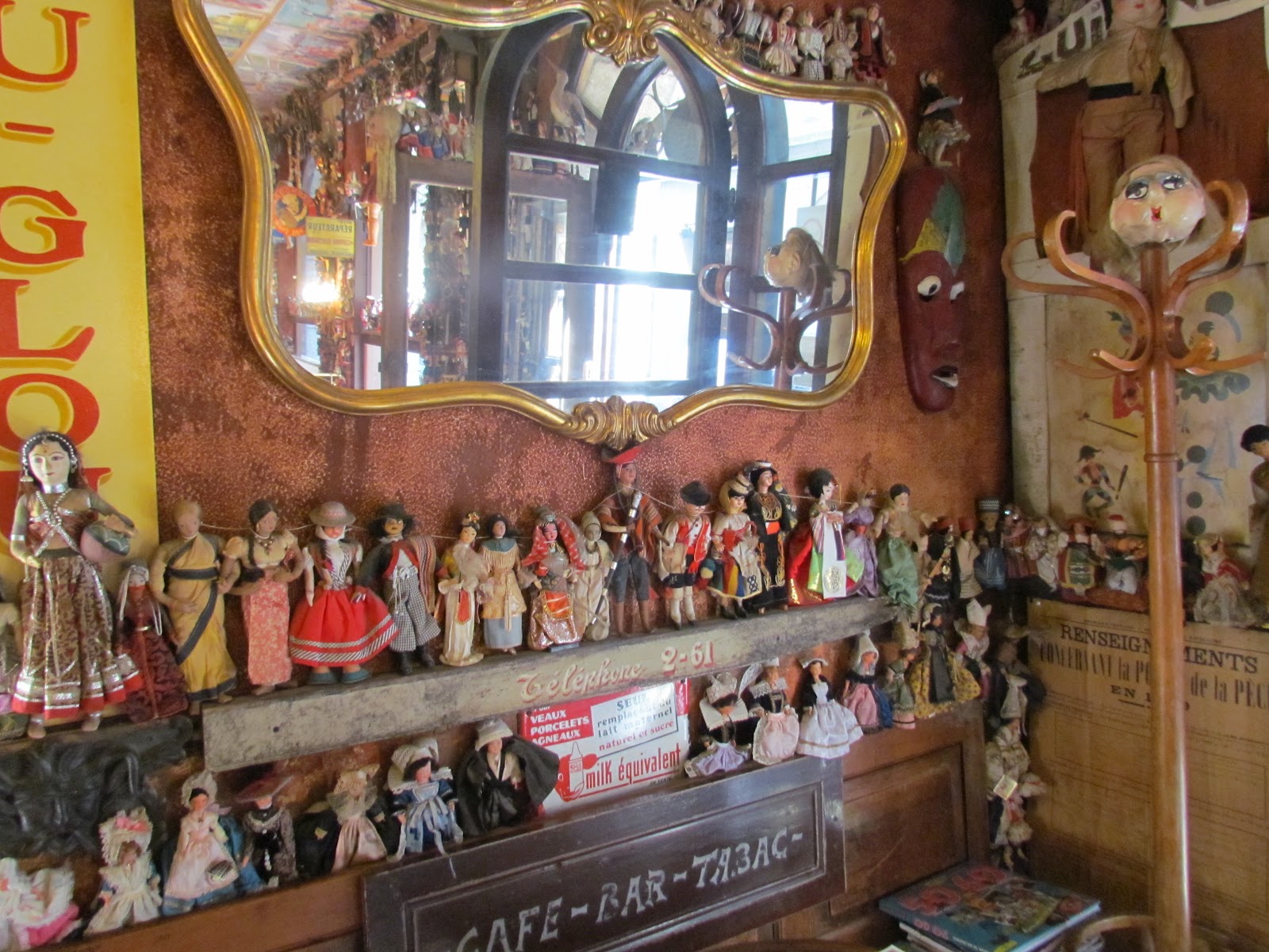 Circles Of Rain Cafe du Coin, St MaloThe doll bar!