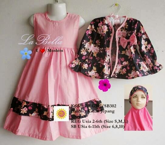 roemah kayandra gamis labella 302 pink hitam roemah kayandra gamis labella 302 pink hitam