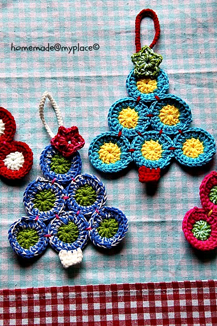 Crochet Christmas Tree Coasters - Crochet 365 Knit Too