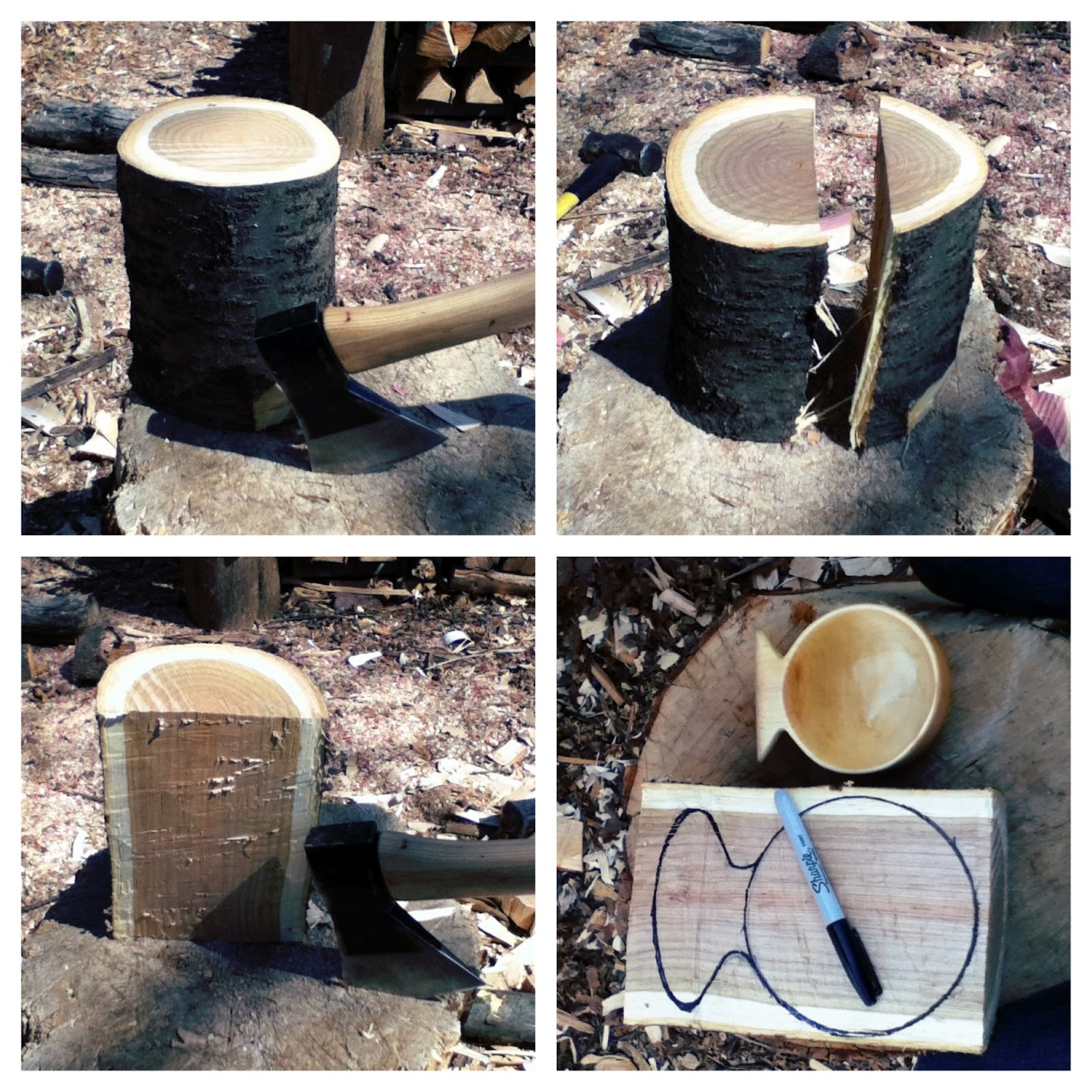 pimpmyfirewood A recent cherry kuksa I've carved with instructions