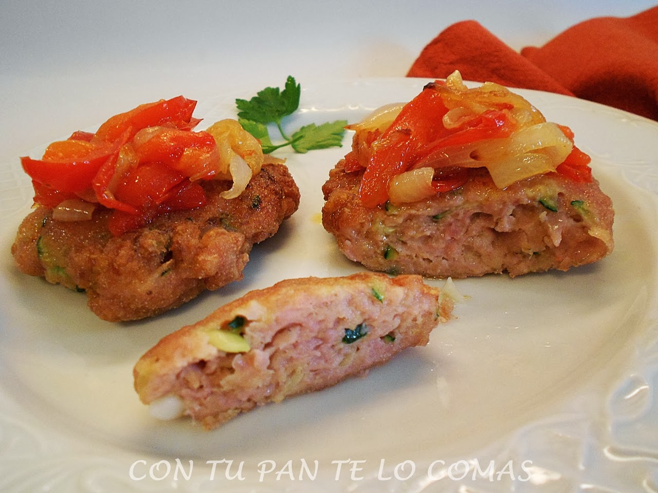 Hamburguesas De Pollo Y Calabacín
