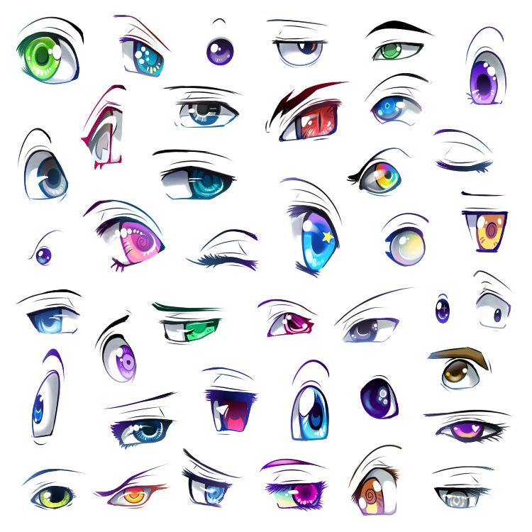 Anime Vortex Evolution : Como desenhar os olhos e expressões.