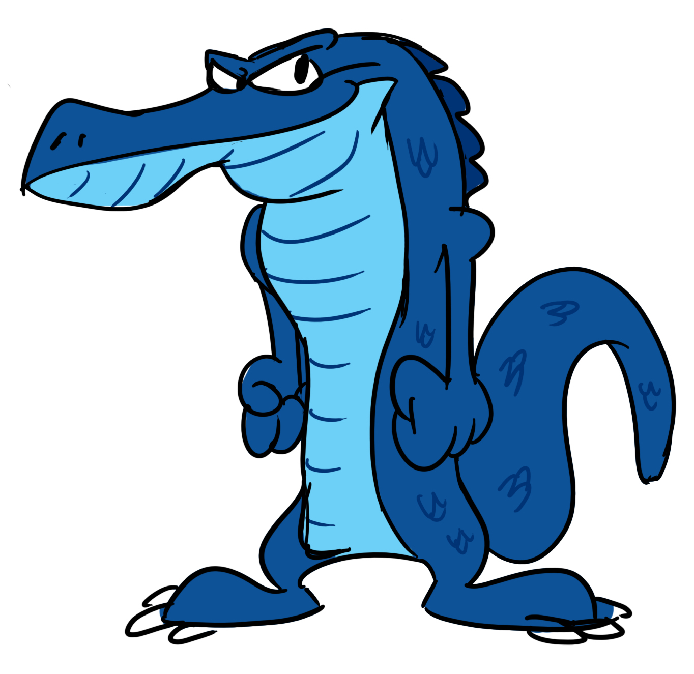 MatTOONArt: Gator character