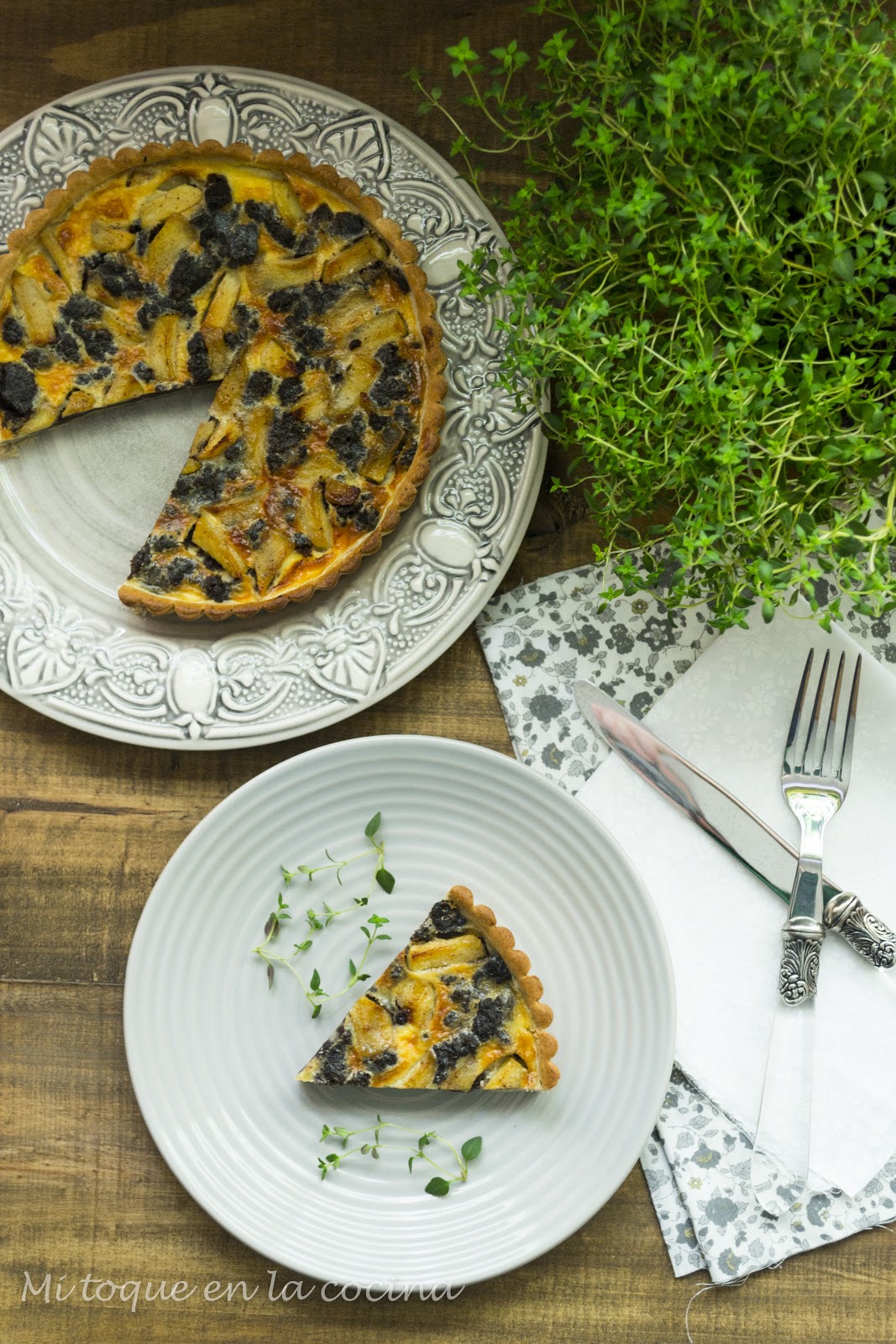Mi toque en la cocina: Tartaleta de morcilla y manzana