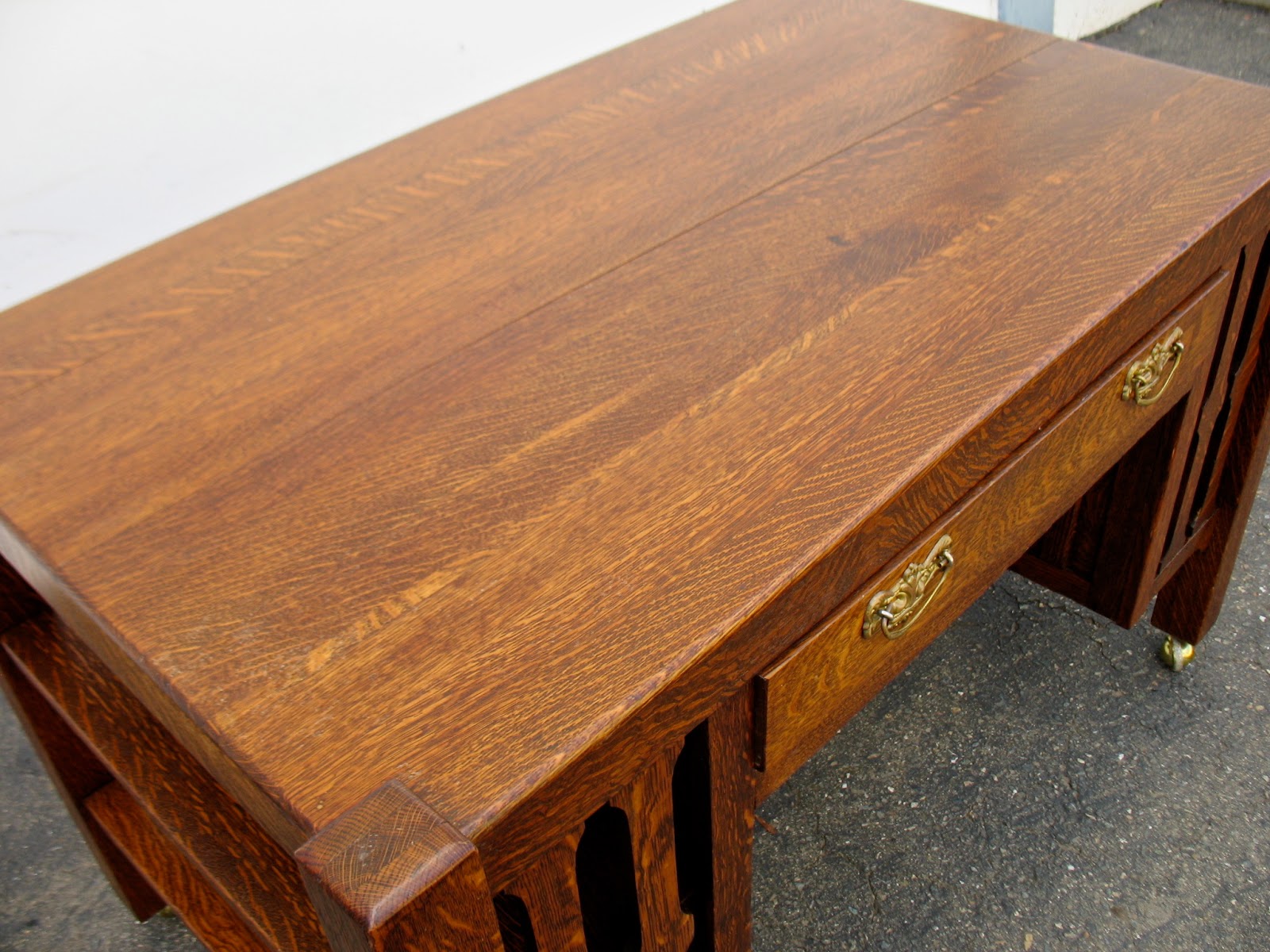The Craftsman Oak Mission Style Desk