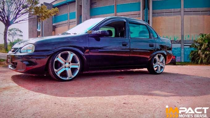 Corsa Sedan Rebaixado Rodas 17" Corsa Sedan Rebaixado Rodas 17"