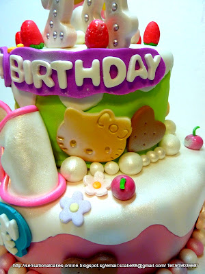 Birthday Cakes Singapore on Singapore   Hello Kitty 2 Tier Cake Singapore   21st Birthday Cake