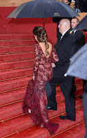 Cheryl Cole going up the stairs