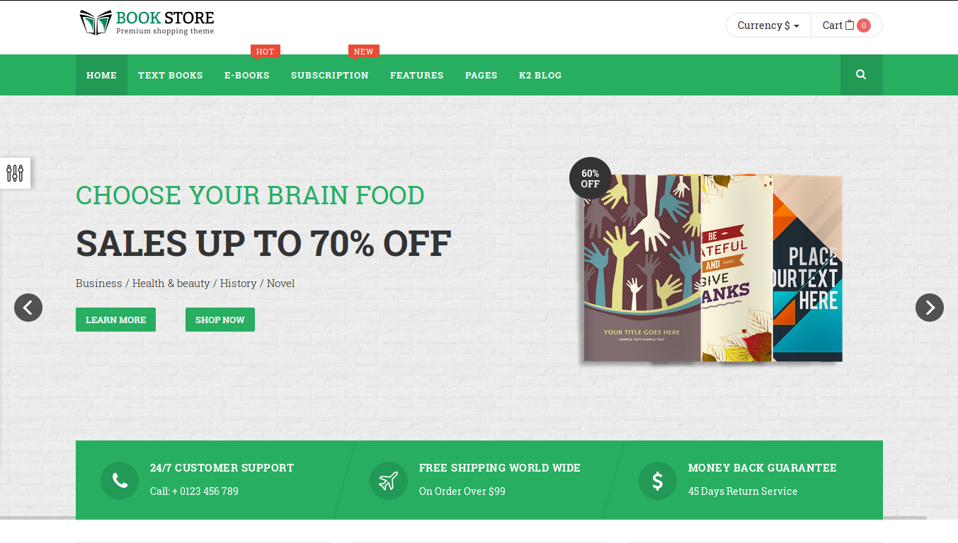 bookstore joomla ecommerce template angularjs bookstore html template