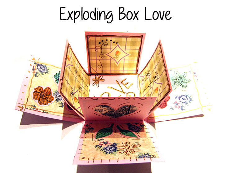 TUTORIAL SCRAPBOK EXPLODING BOX “LOVE”. Les Antònies