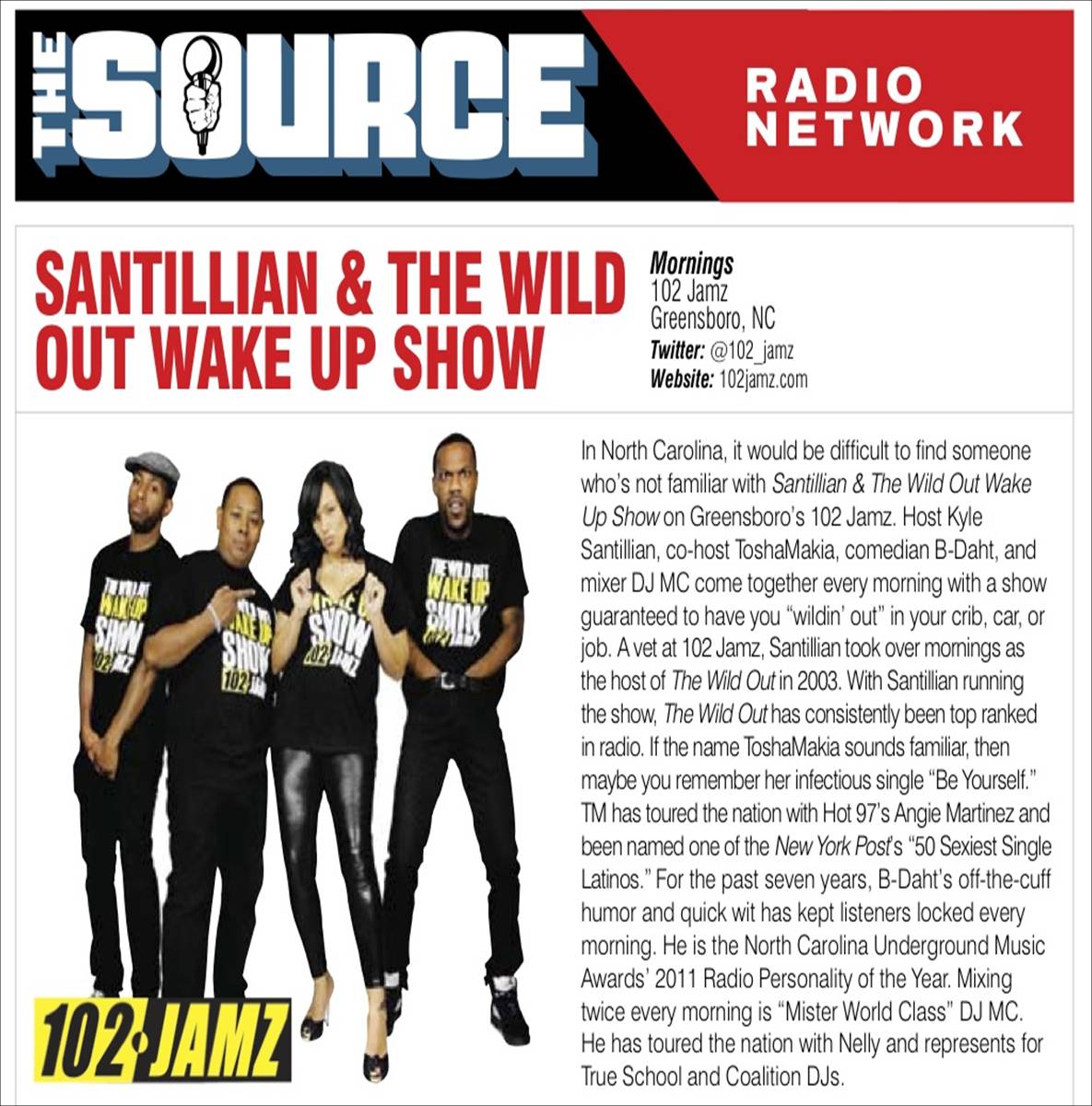 Santillian & The Wild Out Wake Up Show Aircheck Urban Radio Nation