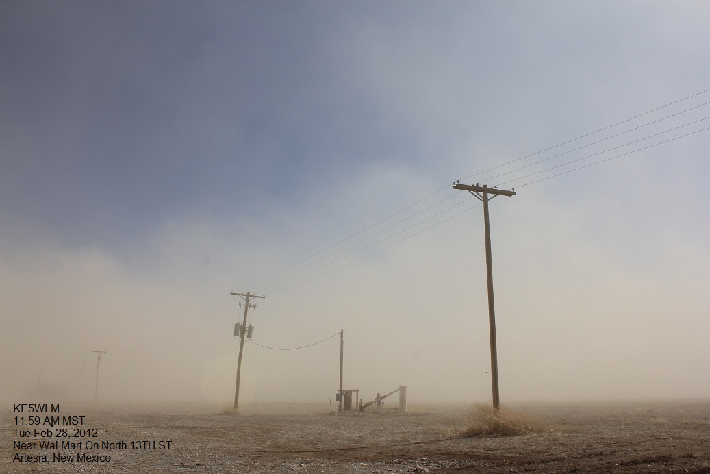 To The Southeastern New Mexico Weather Page! Video Of The Blinding Dust Storm In