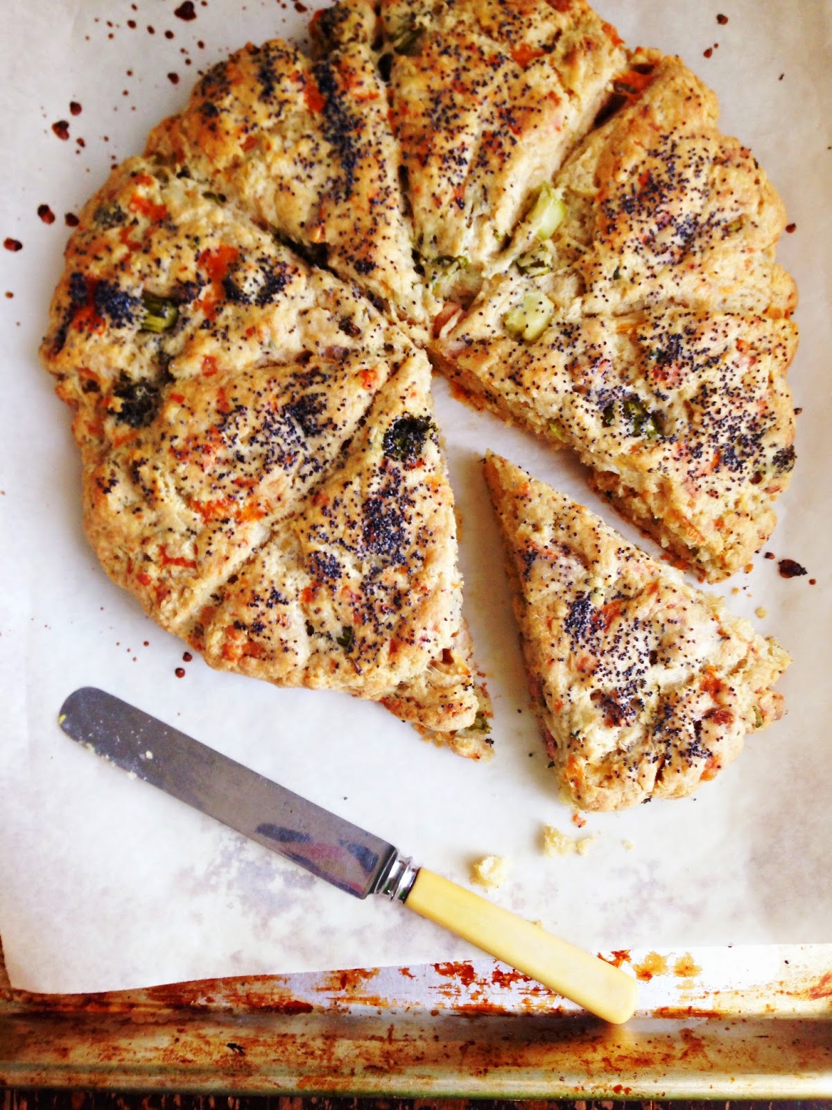 sweetsugarbean Savory Broccoli, Cheddar & Sausage Scones