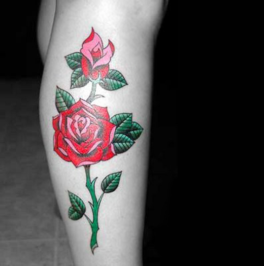 Japanese Tattoos Beautiful Red Flower Tattoos