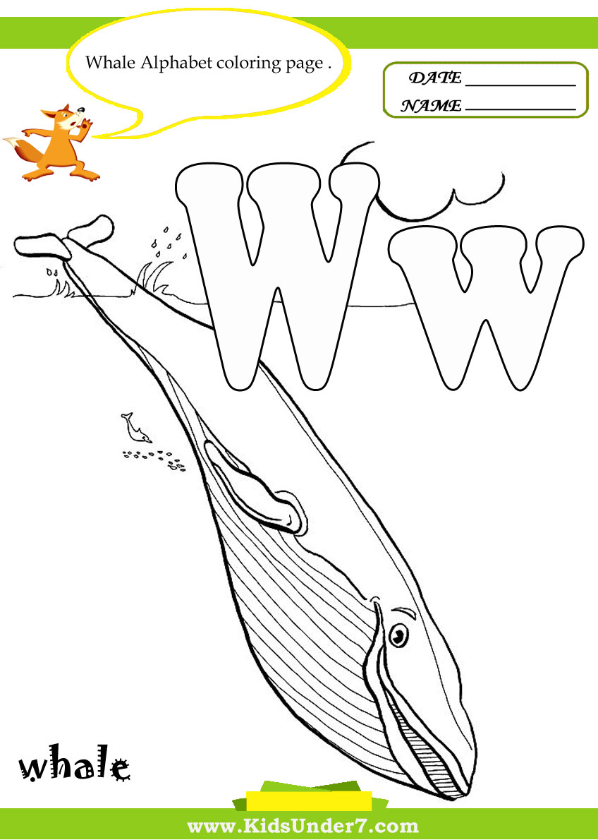 worksheet Letter W Worksheets For Preschool kids under 7 letter w worksheets and coloring pages pages