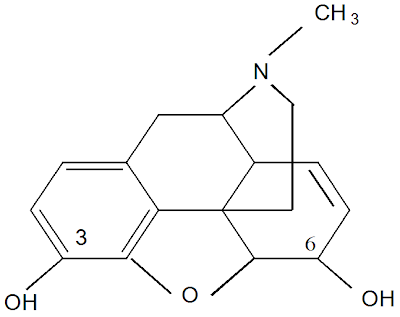 Chemical formula of Morphin