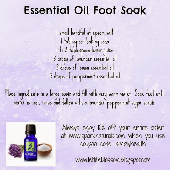 Let Life Blossom Essential Oil Foot Soak