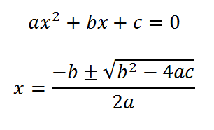 Fórmula cuadrática