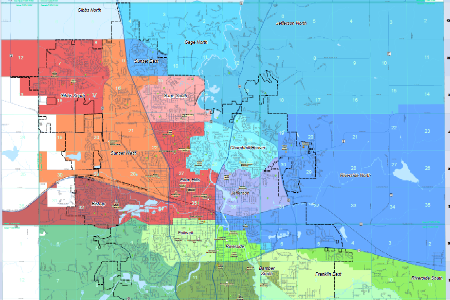 What's On First School District Boundary Map For ISD 555 Rochester